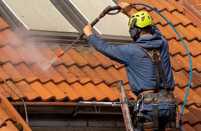 Démoussage et hydrofuge de toiture à Mazouau